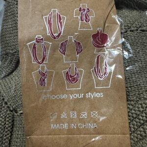 INS neutral tone infinity scarf